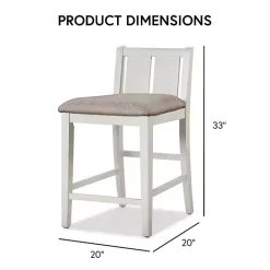 Hot Kirklands Home & Gray Wood Kayla Counter Height 3-pc. Set White