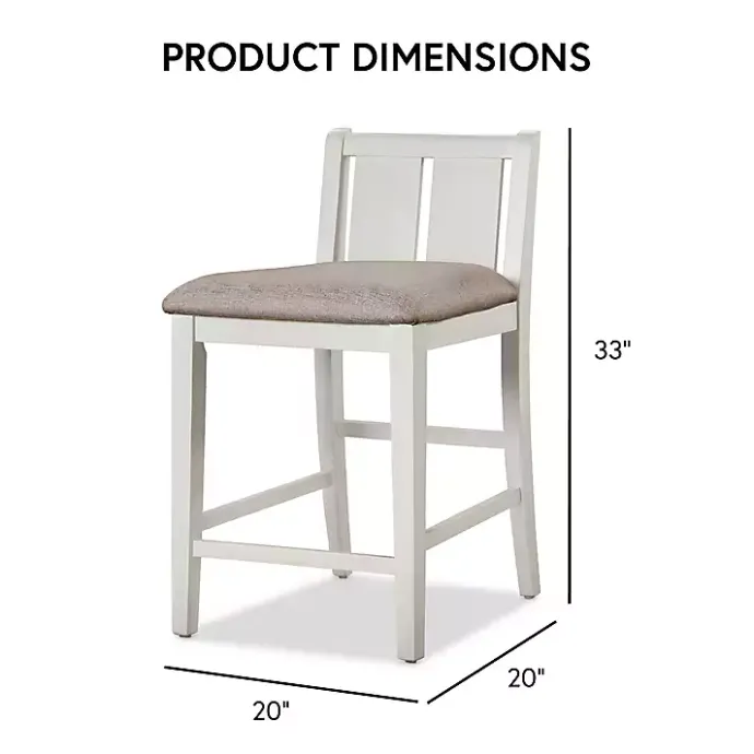 Hot Kirklands Home & Gray Wood Kayla Counter Height 3-pc. Set White