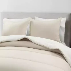 Best Kirklands Home White & Tan Reversible 3-pc. King Comforter Set