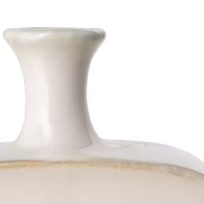 Outlet Kirklands Home White & Turquoise Ceramic Cut-Out Vase, 18 in.