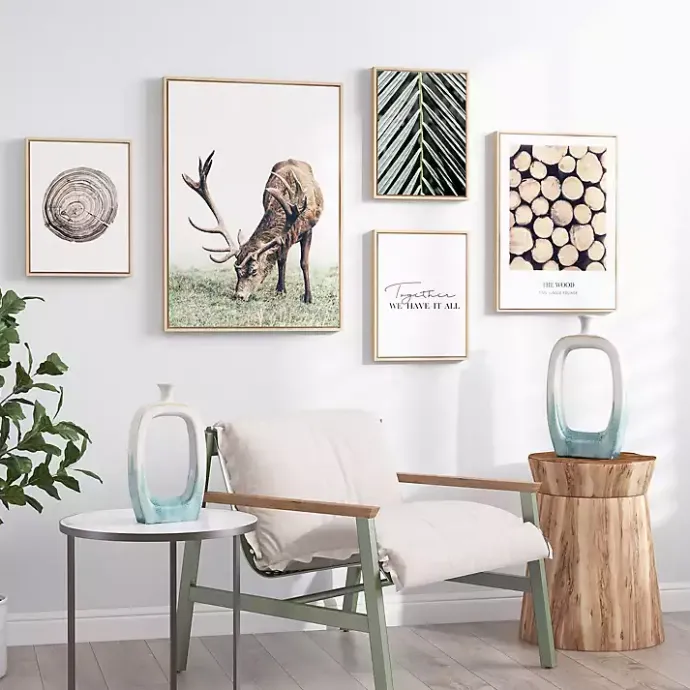 Outlet Kirklands Home White & Turquoise Ceramic Cut-Out Vase, 18 in.