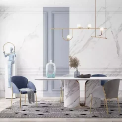 Outlet Kirklands Home White & Turquoise Ceramic Cut-Out Vase, 18 in.