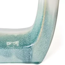 Discount Kirklands Home White & Turquoise Ceramic Cut-Out Vase, 14 in.