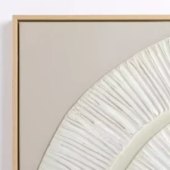 Sale Kirklands Home Abstract Swirl Framed Canvas Art Print White