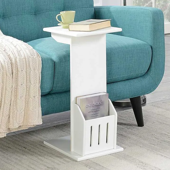 Best Kirklands Home Accent Table with Magazine Holder White