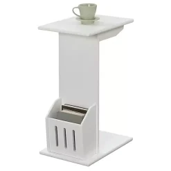Best Kirklands Home Accent Table with Magazine Holder White