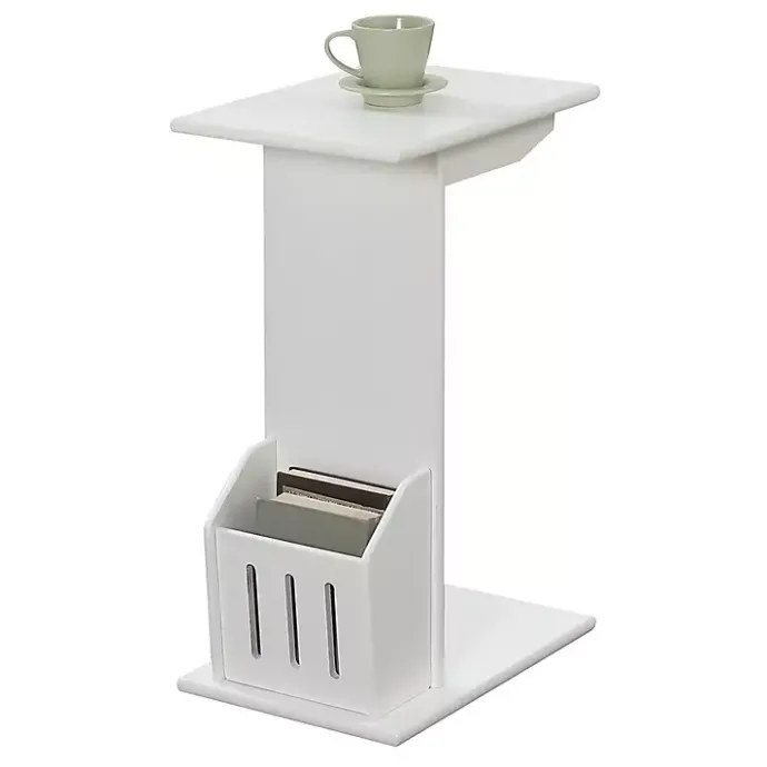 Best Kirklands Home Accent Table with Magazine Holder White