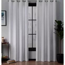 Sale Kirklands Home Acme Blackout Curtain Panel Set, 84 in. White