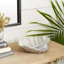 Discount Kirklands Home Aluminum Seashell Bowl White