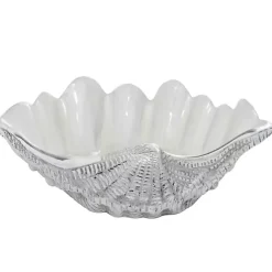 Discount Kirklands Home Aluminum Seashell Bowl White