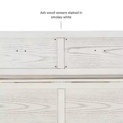 Best Kirklands Home White and Beige Carlton Storage Bench