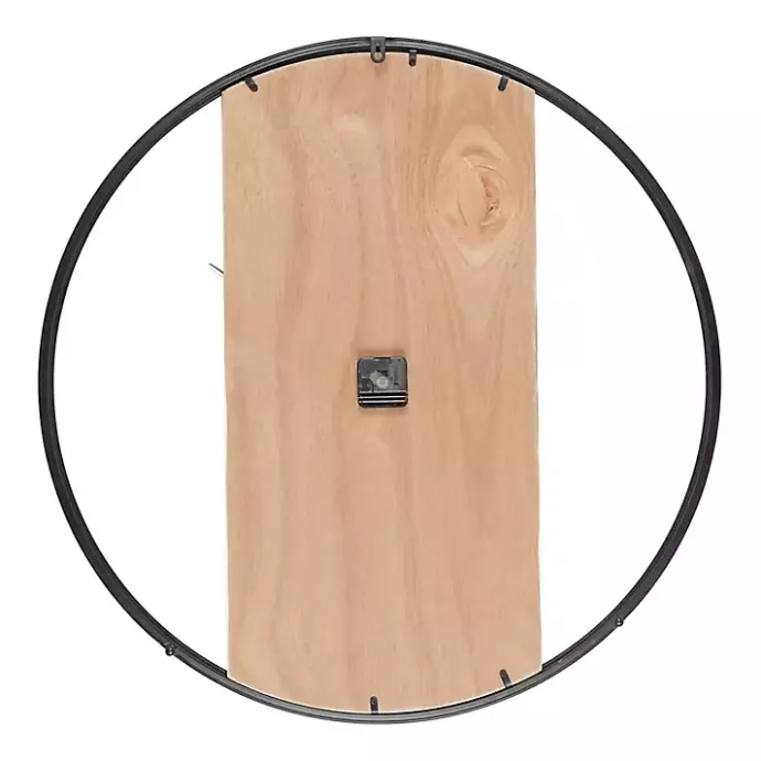 Best Kirklands Home White and Black Carved Open Wall Clock