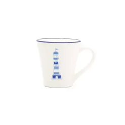 Best Kirklands Home White and Blue Nautical Mugs, Set of 4