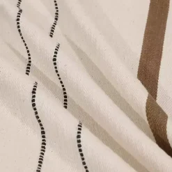 Online Kirklands Home White and Brown Striped Pillow