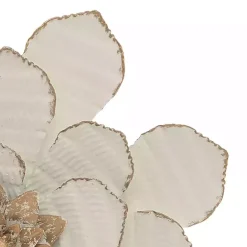 Best Kirklands Home and Gold Metal Flower Small Wall Plaque White