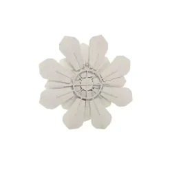 Best Kirklands Home and Gold Metal Flower Small Wall Plaque White