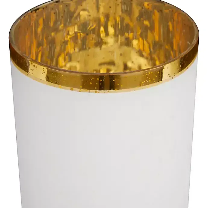 Best Kirklands Home White and Golden Goblet 3-pc. Candle Holder Set