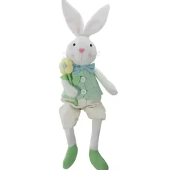 Sale Kirklands Home White and Green Easter Bunny Plush