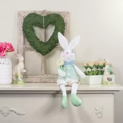 Sale Kirklands Home White and Green Easter Bunny Plush