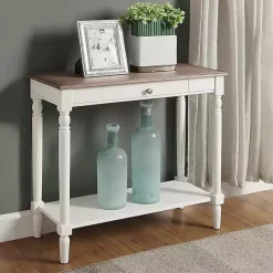 Clearance Kirklands Home and Natural Davis Console Table White