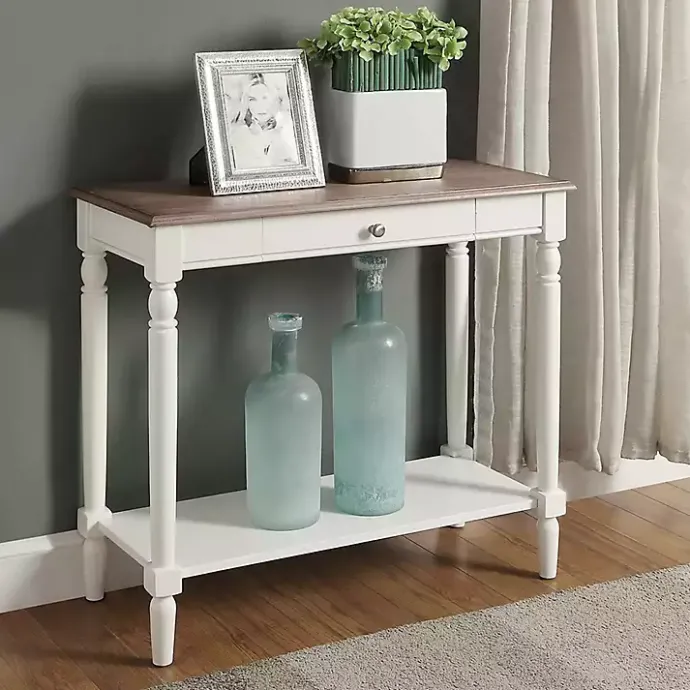 Clearance Kirklands Home and Natural Davis Console Table White