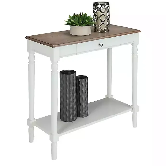 Clearance Kirklands Home and Natural Davis Console Table White