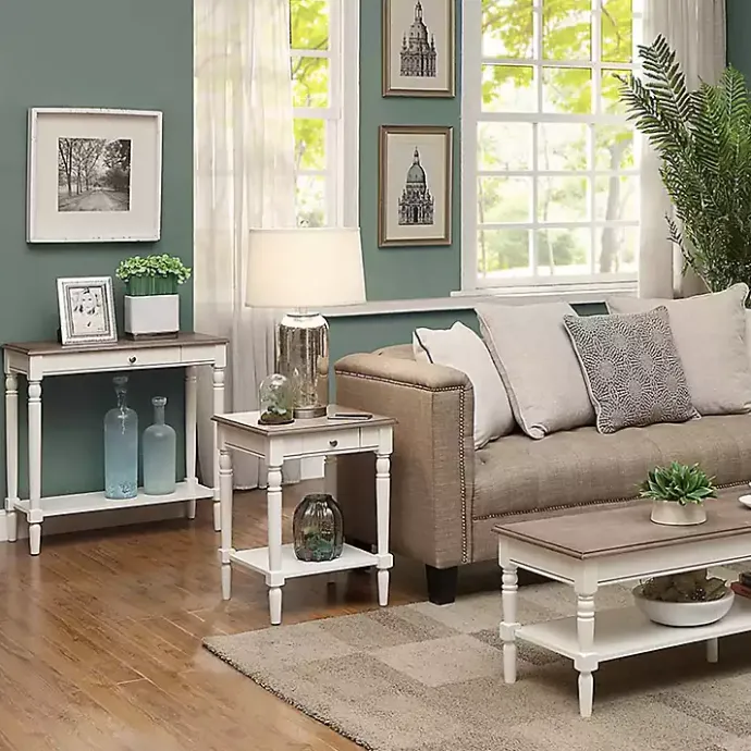 Clearance Kirklands Home and Natural Davis Console Table White