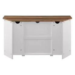 Sale Kirklands Home and Natural Sliding Barn Door TV Stand White