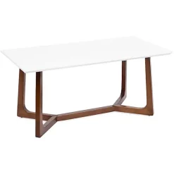 Clearance Kirklands Home and Walnut Olivia Coffee Table White
