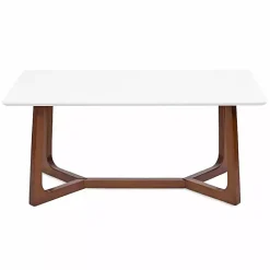 Clearance Kirklands Home and Walnut Olivia Coffee Table White