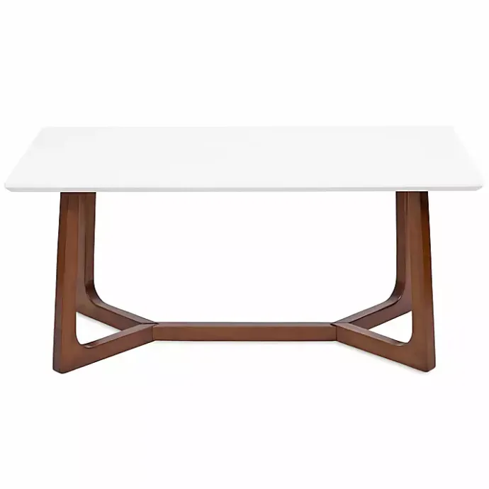 Clearance Kirklands Home and Walnut Olivia Coffee Table White