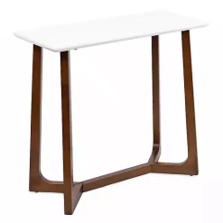 Clearance Kirklands Home and Walnut Olivia Console Table White