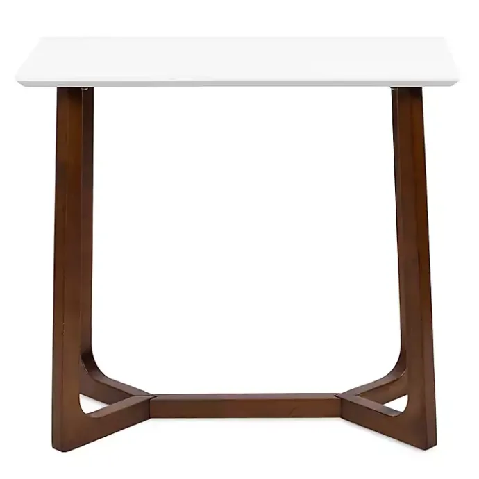 Clearance Kirklands Home and Walnut Olivia Console Table White