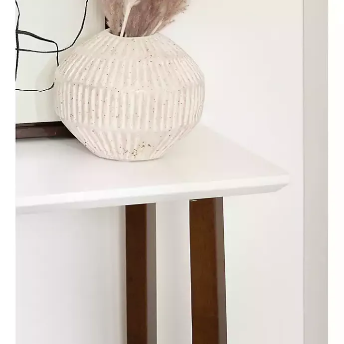 Clearance Kirklands Home and Walnut Olivia Console Table White