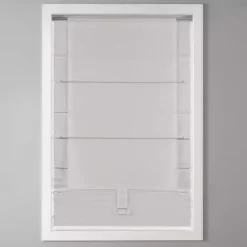 Clearance Kirklands Home Basketweave Cordless Roman Shade, 31 in. White