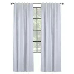 Sale Kirklands Home Baxter Blackout Curtain Panel, 84 in. White