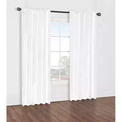 Clearance Kirklands Home Baxter Blackout Curtain Panel, 95 in. White