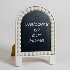 New Kirklands Home White Beaded Easel Chalkboard