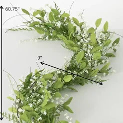Online Kirklands Home White Berry Leafy Garland
