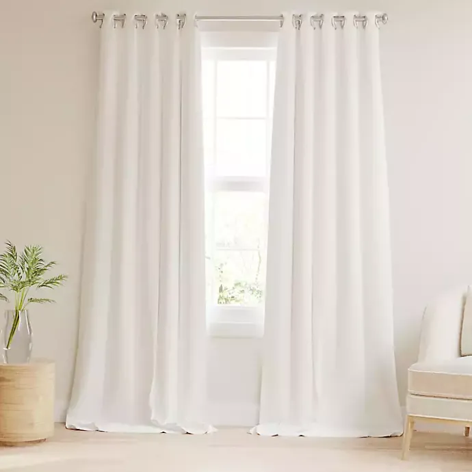 Sale Kirklands Home Blackout Curtains, 84 in. White