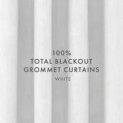 Sale Kirklands Home Blackout Curtains, 84 in. White