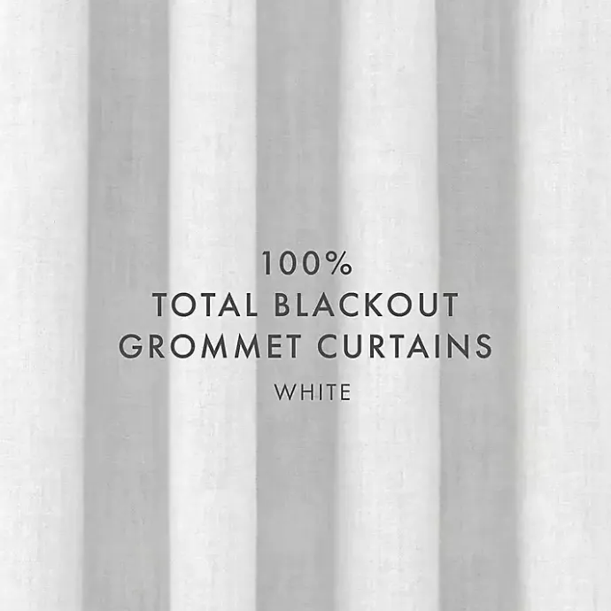 Sale Kirklands Home Blackout Curtains, 84 in. White