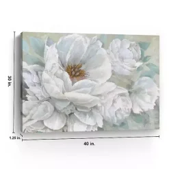 Discount Kirklands Home Blooming Bouquet Canvas Art Print White