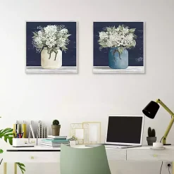Best Kirklands Home White Blossom Bouquet 2-pc. Framed Wall Art Set