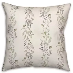 Kirklands Home Botanical Vines Pillow White