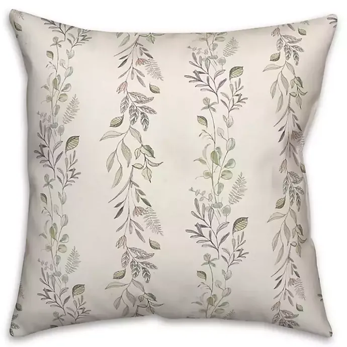 Kirklands Home Botanical Vines Pillow White
