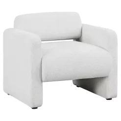 Best Kirklands Home Boucle Modern Accent Chair White