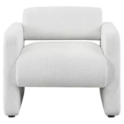 Best Kirklands Home Boucle Modern Accent Chair White