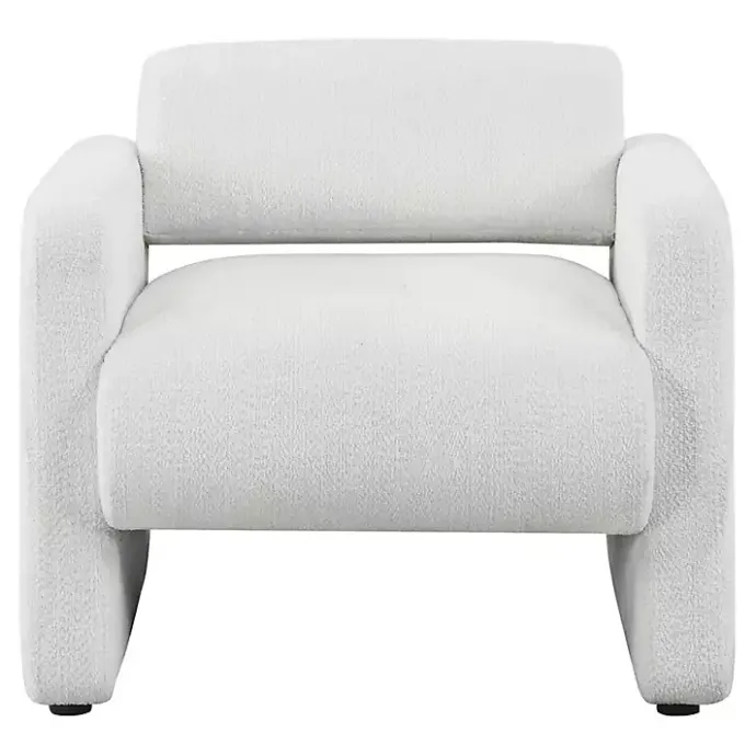 Best Kirklands Home Boucle Modern Accent Chair White