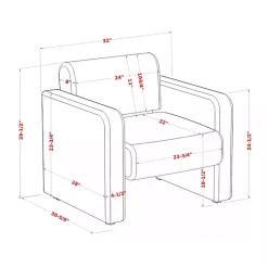 Best Kirklands Home Boucle Modern Accent Chair White